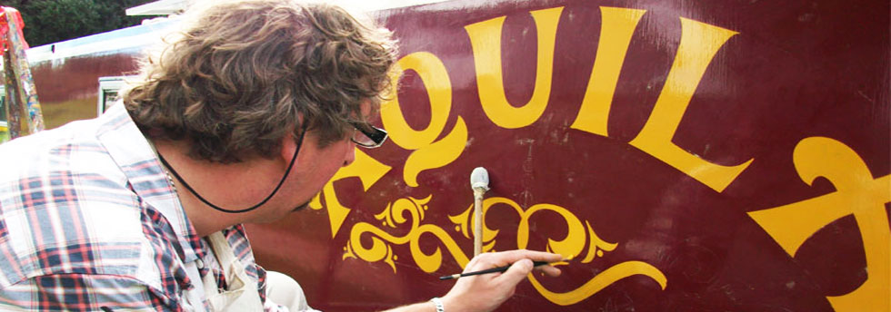 canal boat signwriting Field Signs Shropshire Narrowboat Signwriting specialists