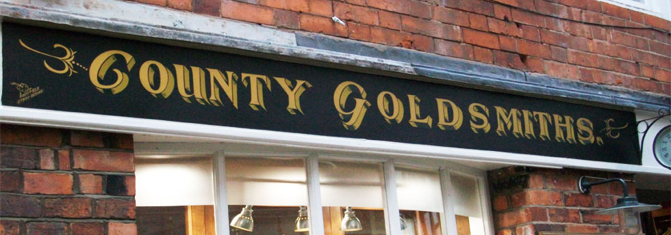 Gold Leaf signwriting Shropshire professional signage Field Signs UK